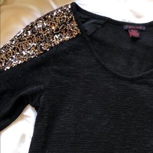Rose Gold Sequin Sweater